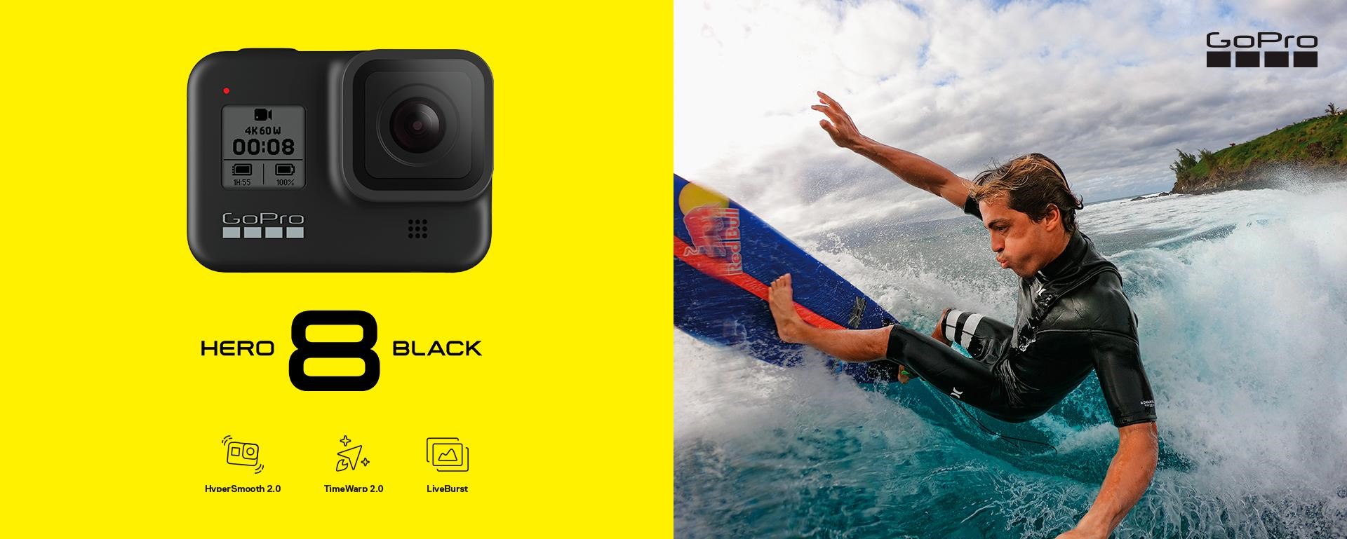 Nuove GoPro HERO8 Black e GoPro MAX:  le action cam inarrestabili