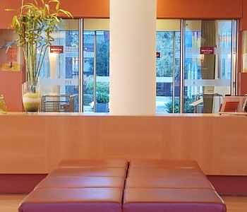 L'atrio dell'hotel