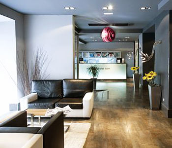 L'atrio dell'hotel