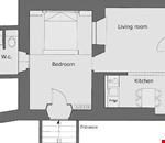 Appartamento con 1 camera da letto Appartamento con 1 camera da letto