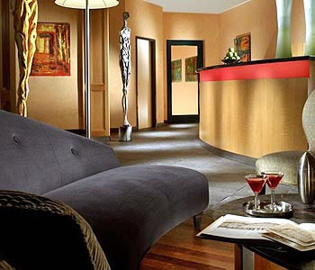 L'atrio dell'hotel