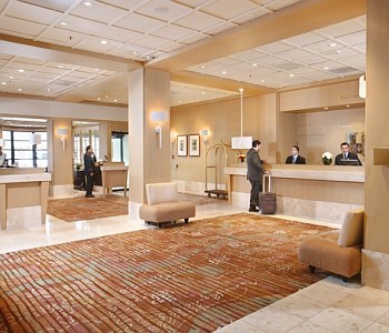 L'atrio dell'hotel