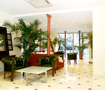 L'atrio dell'hotel