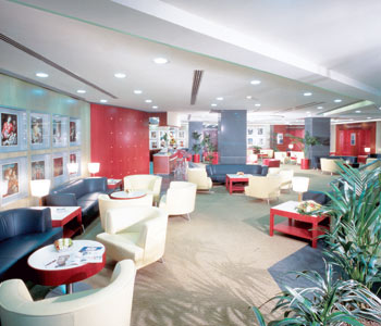L'atrio dell'hotel