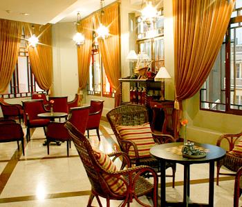 L'atrio dell'hotel