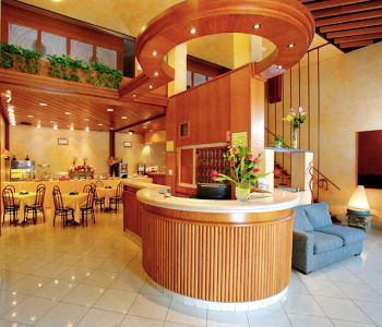 L'atrio dell'hotel