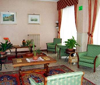 L'atrio dell'hotel