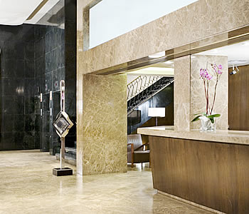 L'atrio dell'hotel