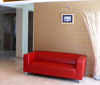 L'atrio dell'hotel