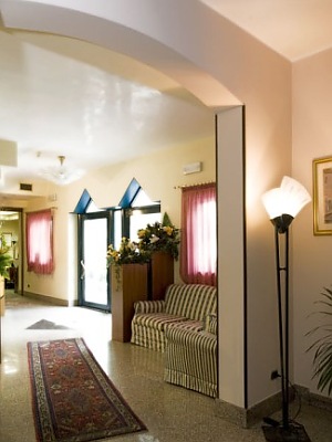 L'atrio dell'hotel