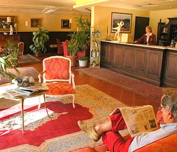 L'atrio dell'hotel