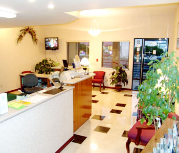 L'atrio dell'hotel