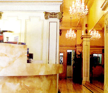 L'atrio dell'hotel