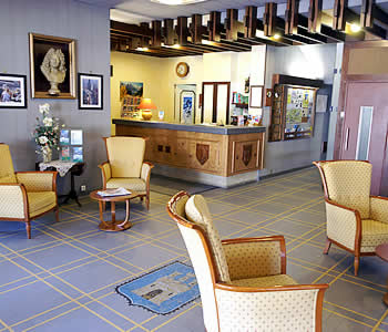 L'atrio dell'hotel