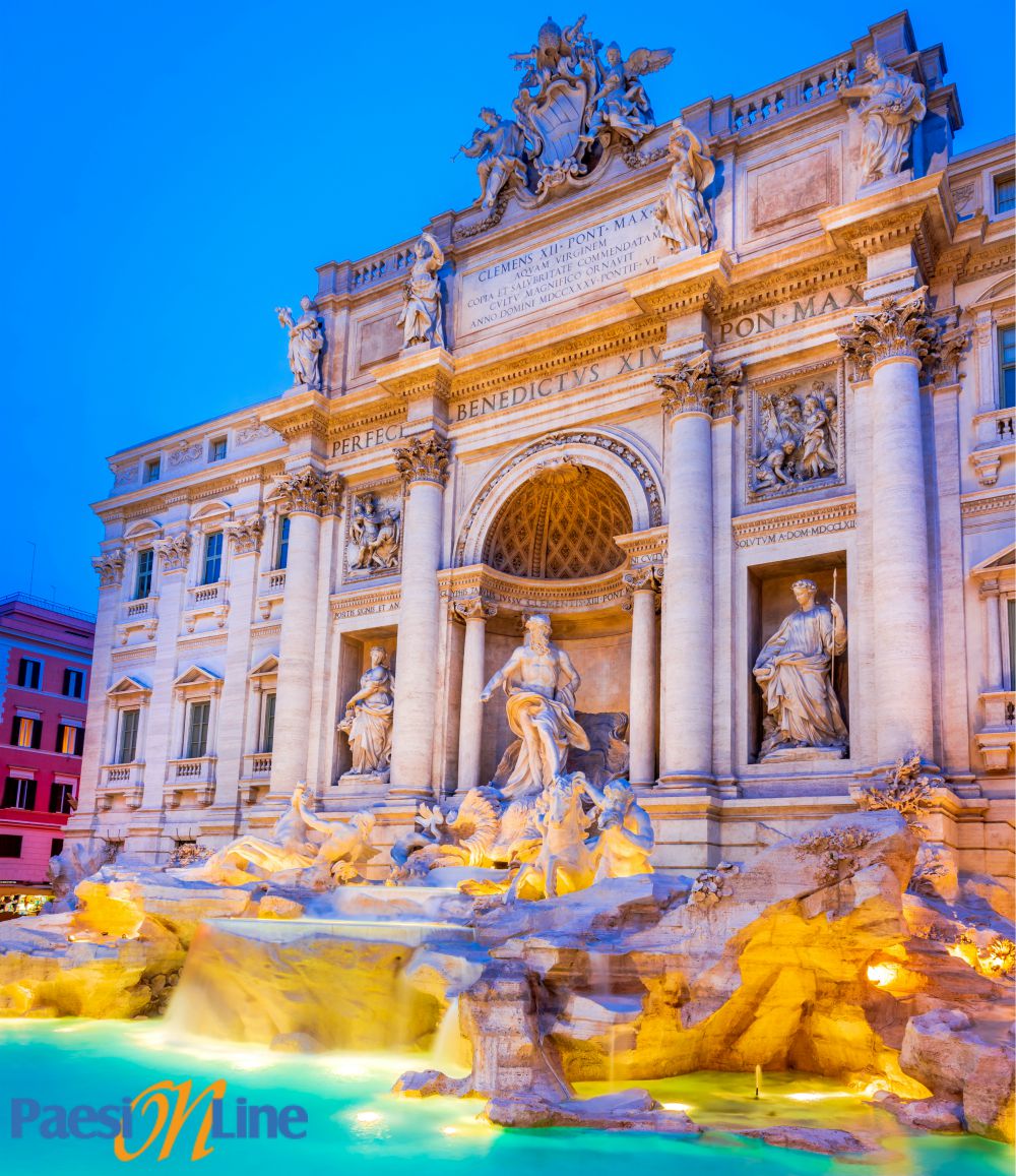 Fontana di Trevi a Roma