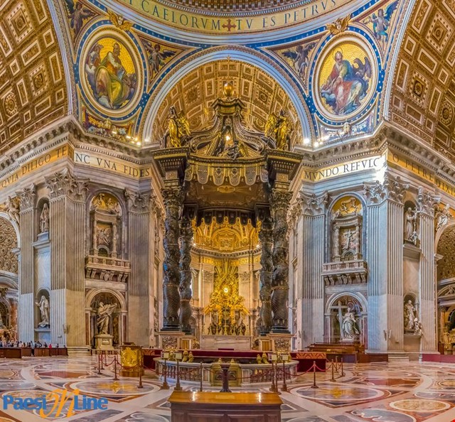Interno di San Pietro a Roma