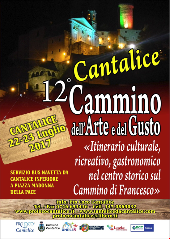 Il cammino dell'arte e del gusto Cantalice