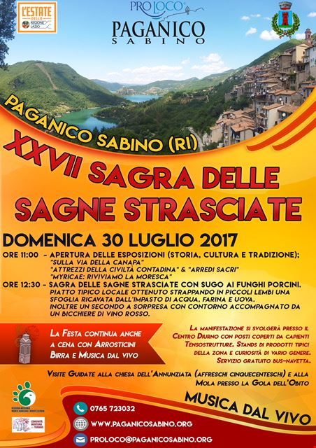 Sagra delle sagne strasciate Paganico Sabino