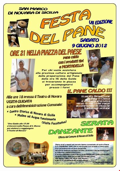 Festa del pane Novara di Sicilia