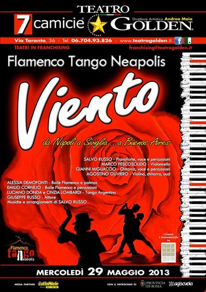 Flamenco Tango Neapolis al Teatro Golden di Roma con Viento Roma