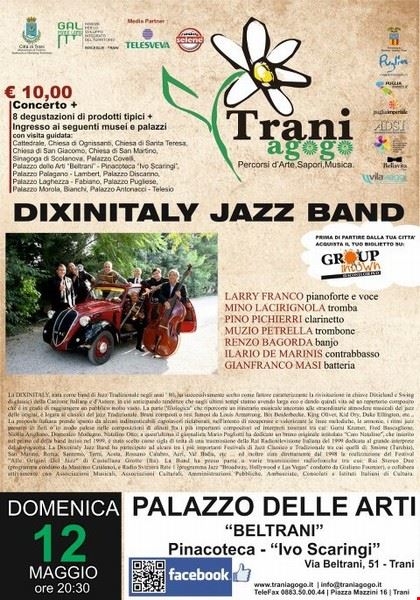 La Dixinitaly Jazz Band per la terza domenica di Traniagogo. Trani