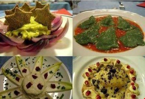 Preparazione di un menu vegetariano e vegano natalizio Trento