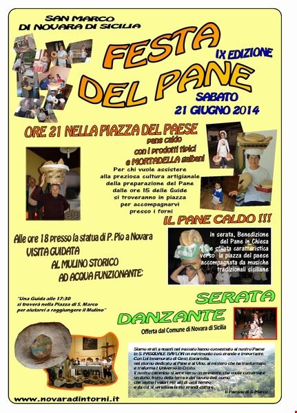 Festa del Pane Novara di Sicilia
