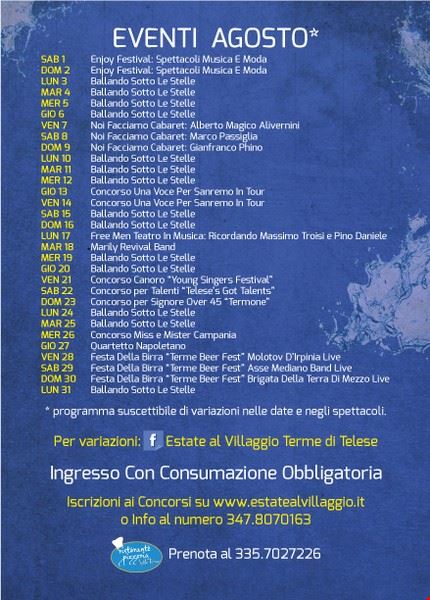 Estate al Villaggio Terme di Telese Telese Terme