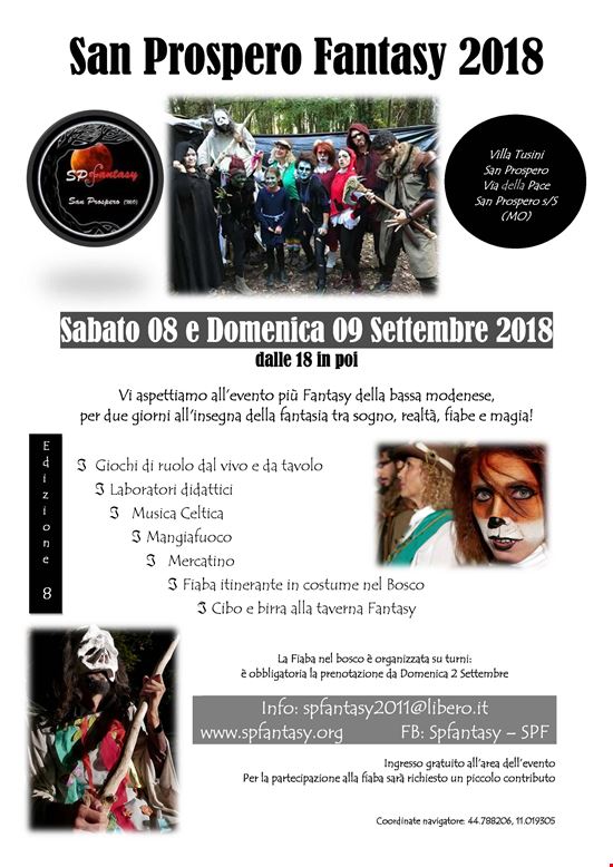 San Prospero Fantasy 2018 San Prospero