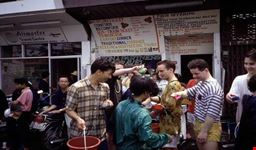 Songkran water pouring, Chiang Mai