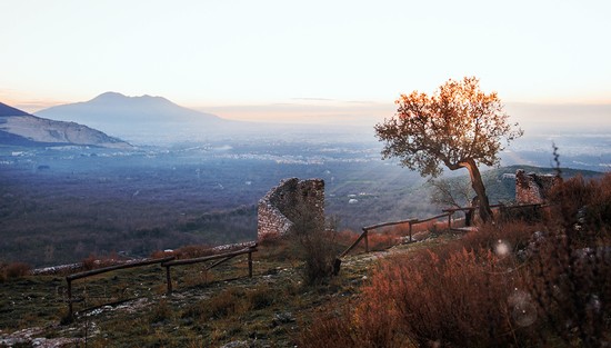 Il panorama sul Vesuvio