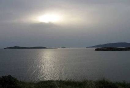andros panorama notturno sul mare