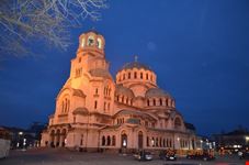 Cattedrale Alexander Nevsky di sera