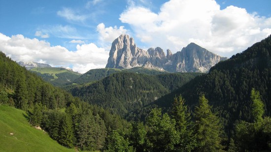 Il Sassolungo visto da San Giacomo (sopra Ortisei)