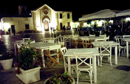 La piazza centrale di Marzamemi