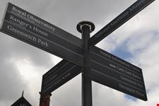 Indicazioni stradali a Greenwich