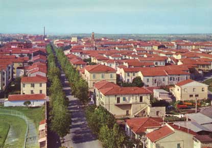 Vista dall'alto del centro abitato