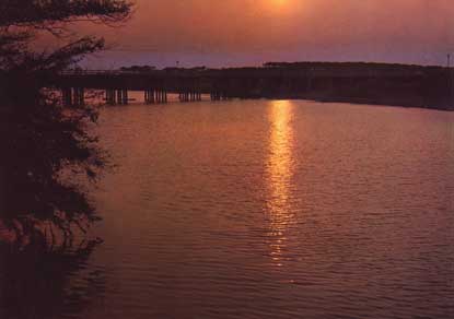 Bocca di Cecina, tramonto