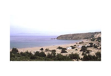 la spiaggia di sarakiniko sull'isola di gavdos