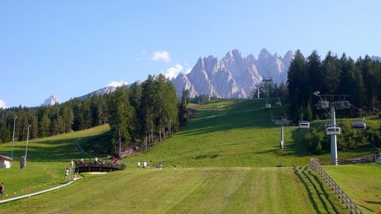 Fun-Bob Rocca dei Baranci a San Candido e seggiovia che porta alle piste  