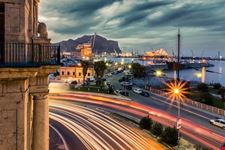 palermo foro italico vista su porta felice e la   cala  