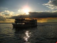 manaus boat sunset