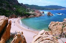 Splendido panorama della spiaggia
