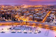 tampere at night