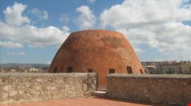La cupola della cappella dell'interno del Castello d'influsso arabo-normanno
