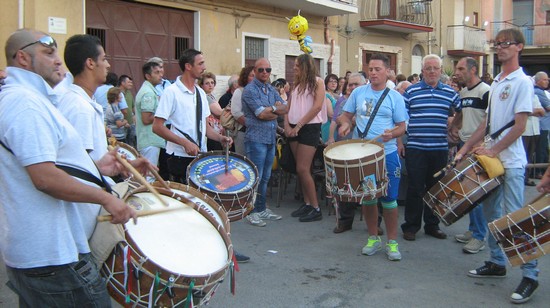 Tammurinara per la festa di San Calogero