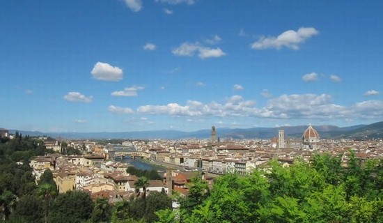 La parte destra del fiume Arno