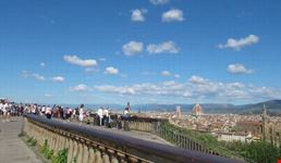 Gli edifici e Piazzale Michelangelo