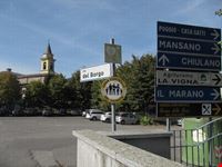 Inizio del paese Carmiano e Chiesa