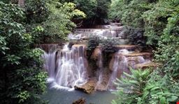 huai khamin waterfall in the sri nakharin National park